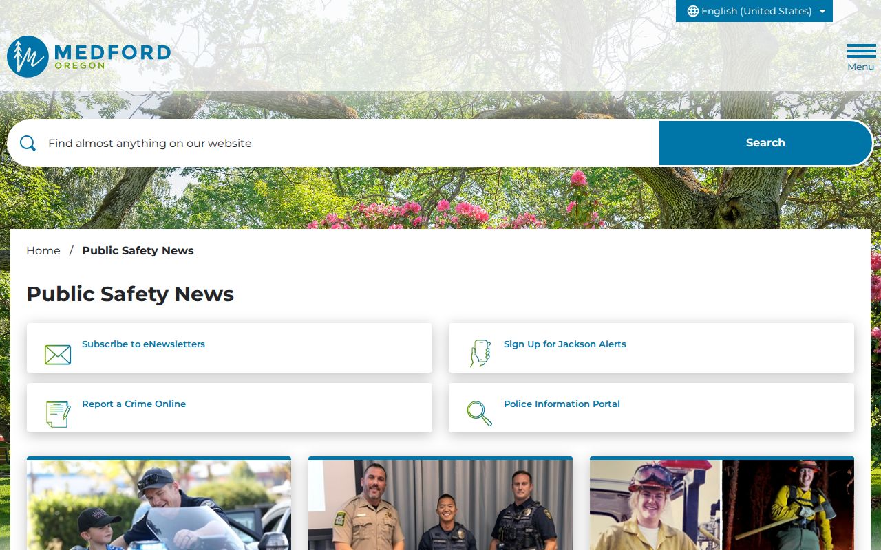 Medford Police public-safety news source for Medford arrest records
