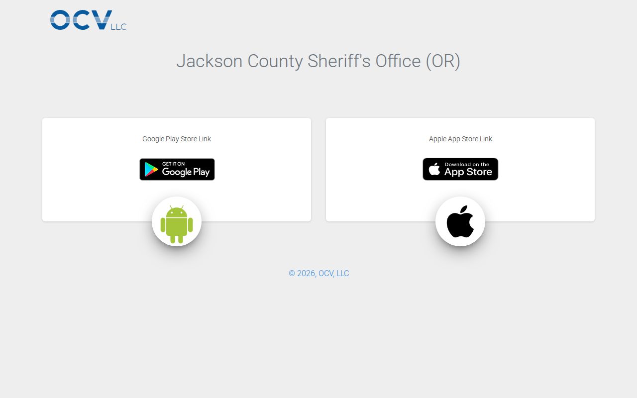 Jackson County official sheriff app wanted fugitive public-safety interface